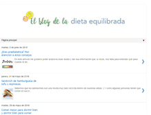 Tablet Screenshot of elblogdeladietaequilibrada.com